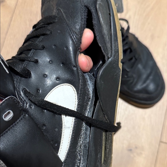 Well Worn Nike Black and Gray Flight Sneakers - Picture 2 of 5